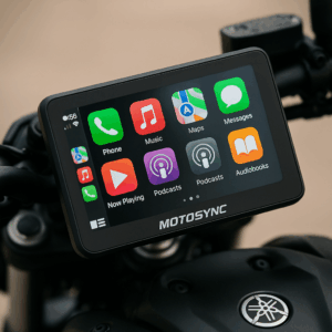 Écran MotoSync 7 pouces CarPlay & Android Auto – Kit Plug & Play Yamaha MT-07 (2014–2023)