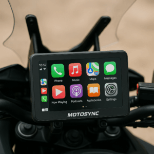 Écran MotoSync 7 pouces CarPlay & Android Auto – Yamaha Ténéré 700 (tous modèles)